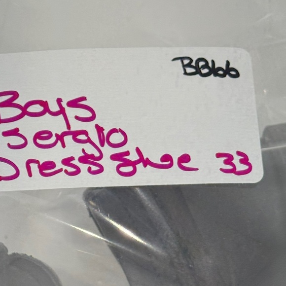 Sergio Classic Line Boys  Black Leather Dress Shoes - Picture 14 of 14